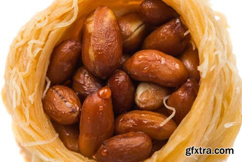 Baklava With Nuts Isolated - 9xJPGs