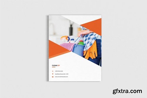 Cleancore - A4 Cleaning Service Brochure Template