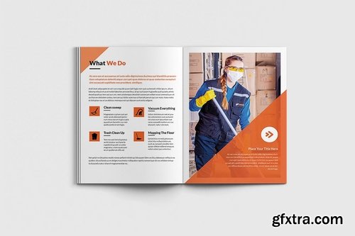 Cleancore - A4 Cleaning Service Brochure Template