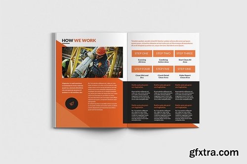 Cleancore - A4 Cleaning Service Brochure Template