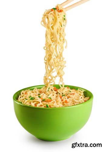 Bowl Of Noodles Isolated - 8xJPGs