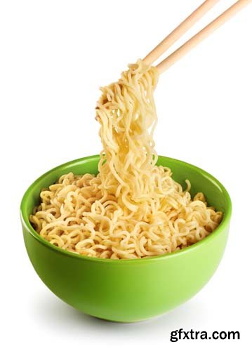 Bowl Of Noodles Isolated - 8xJPGs