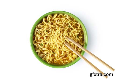 Bowl Of Noodles Isolated - 8xJPGs