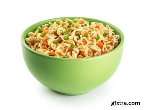 Bowl Of Noodles Isolated - 8xJPGs