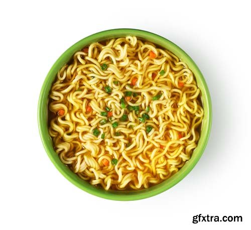 Bowl Of Noodles Isolated - 8xJPGs