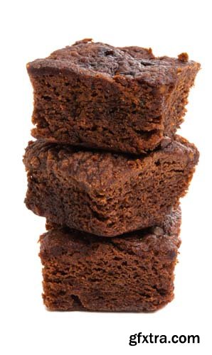 Brownie Cake Isolated - 8xJPGs