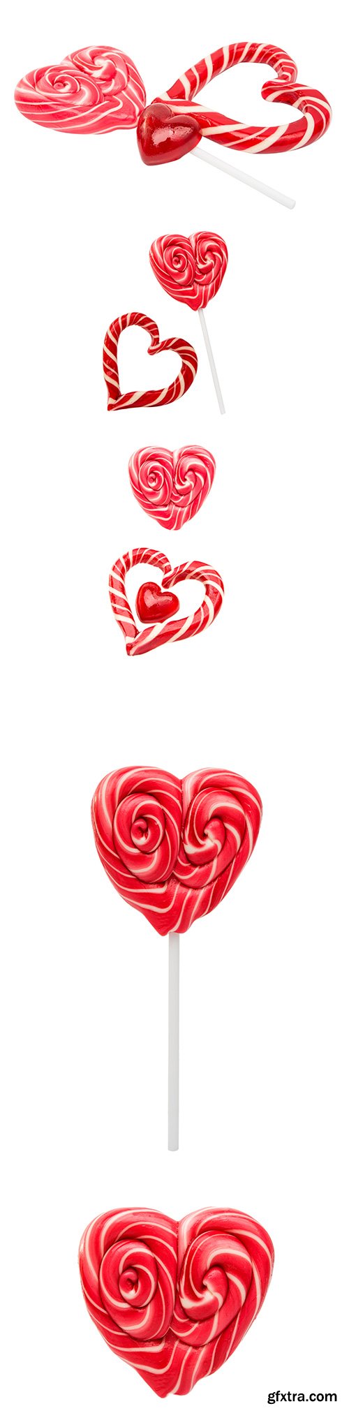 Candy Heart Isolated - 7xJPGs