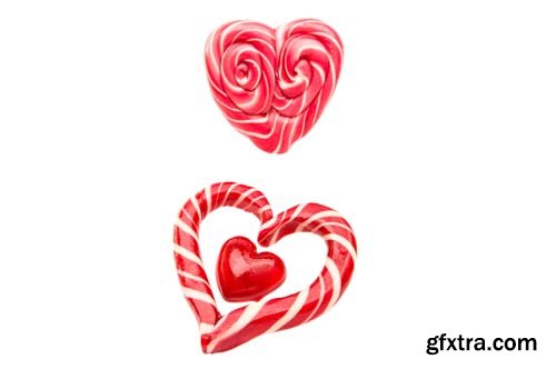 Candy Heart Isolated - 7xJPGs