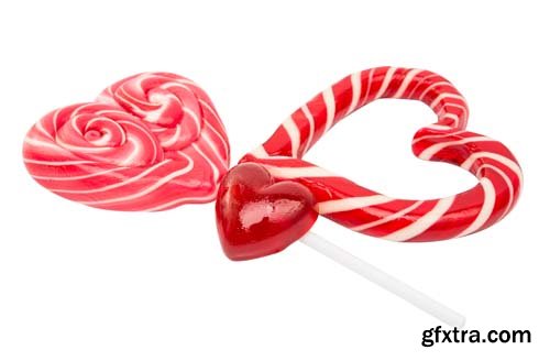 Candy Heart Isolated - 7xJPGs