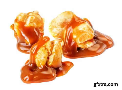 Caramel Popcorn Isolated - 6xJPGs