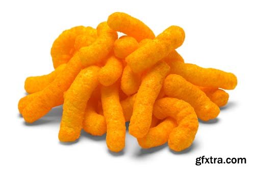 Cheese Puffs Isolated - 6xJPGs