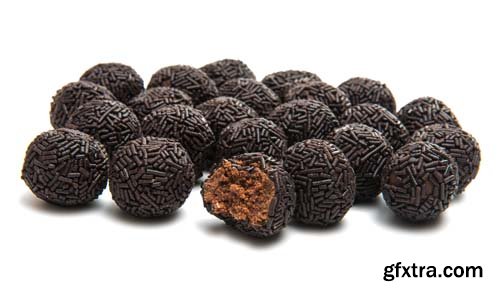 Chocolate Truffle Isolated - 15xJPGs