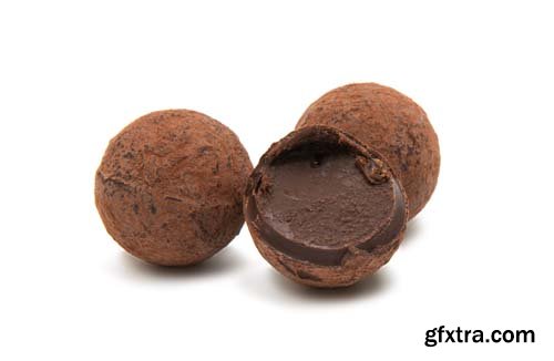 Chocolate Truffle Isolated - 15xJPGs