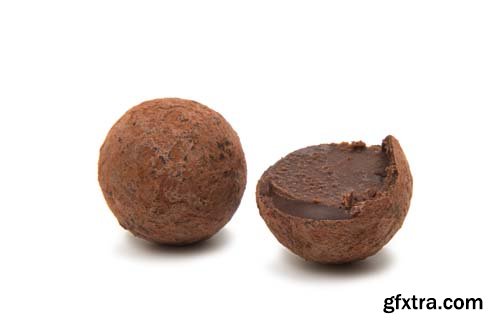 Chocolate Truffle Isolated - 15xJPGs