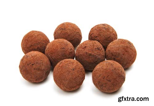 Chocolate Truffle Isolated - 15xJPGs