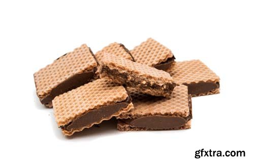 Chocolate Wafer Isolated - 15xJPGs