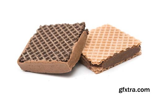 Chocolate Wafer Isolated - 15xJPGs