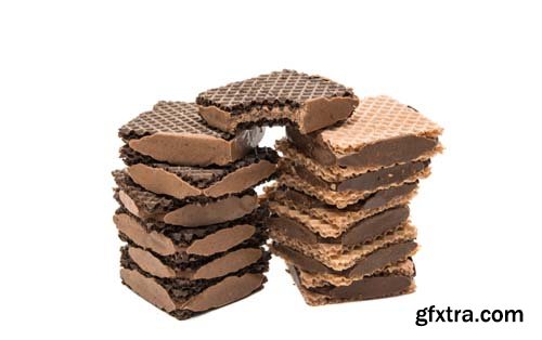 Chocolate Wafer Isolated - 15xJPGs