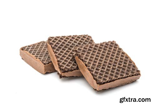 Chocolate Wafer Isolated - 15xJPGs