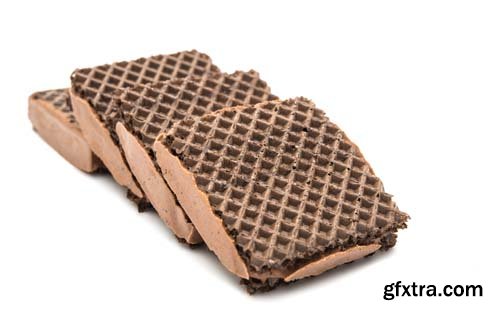 Chocolate Wafer Isolated - 15xJPGs