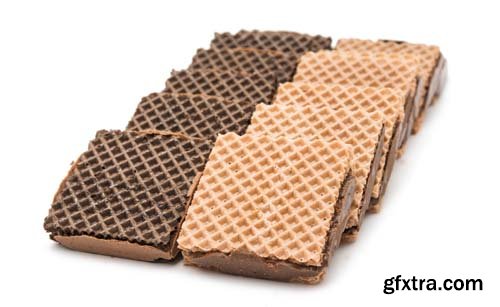 Chocolate Wafer Isolated - 15xJPGs