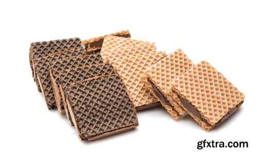 Chocolate Wafer Isolated - 15xJPGs