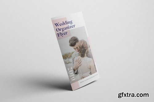 Wedding Organizer AI and PSD Trifold Brochure