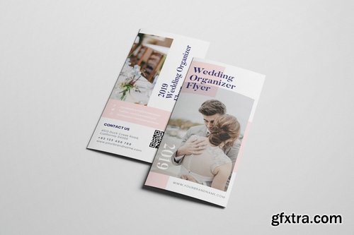 Wedding Organizer AI and PSD Trifold Brochure