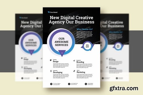 Business And Corporate Digital Agency Flyer V-8