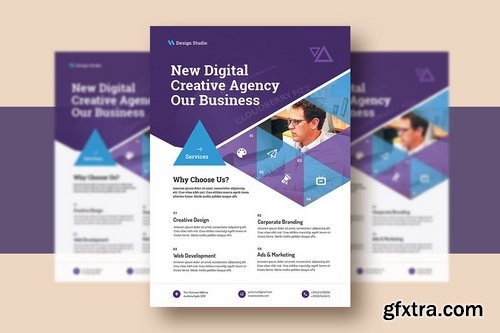 Corporate & Digital Design Agency Flyer V-7