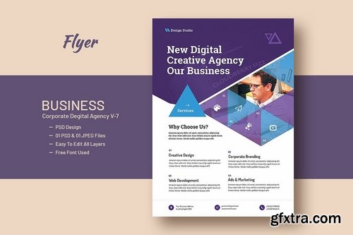 Corporate & Digital Design Agency Flyer V-7