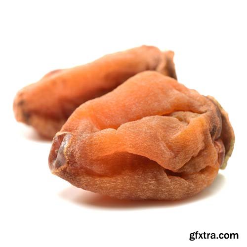 Dried Persimmon Isolated - 9xJPGs