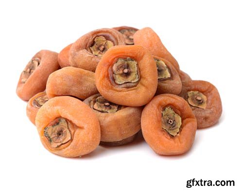 Dried Persimmon Isolated - 9xJPGs