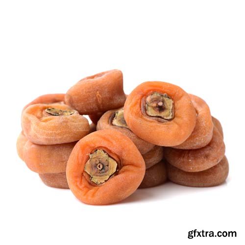 Dried Persimmon Isolated - 9xJPGs