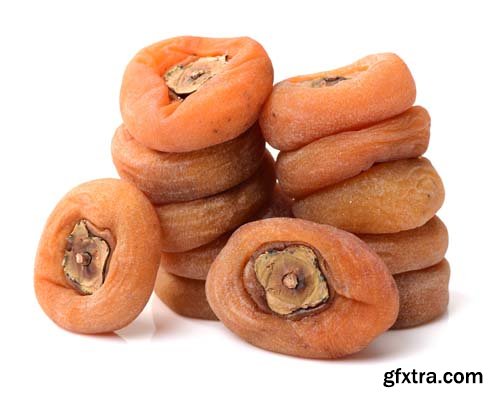 Dried Persimmon Isolated - 9xJPGs