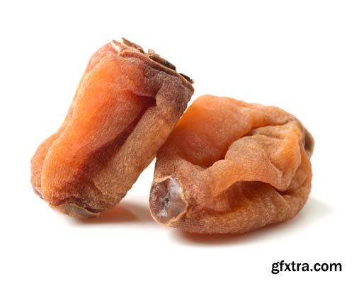 Dried Persimmon Isolated - 9xJPGs