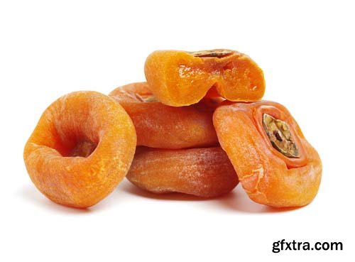 Dried Persimmon Isolated - 9xJPGs