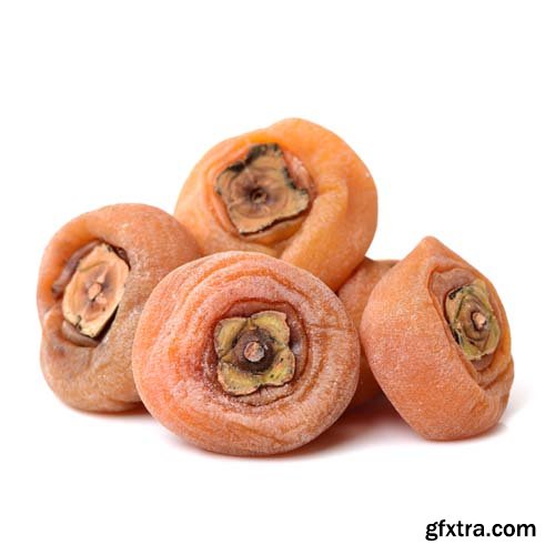 Dried Persimmon Isolated - 9xJPGs