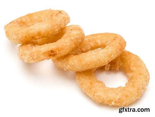 Fried Calamari Ring Isolated - 10xJPGs