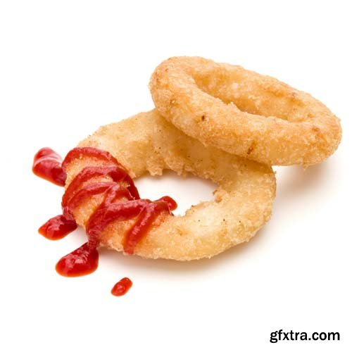 Fried Calamari Ring Isolated - 10xJPGs