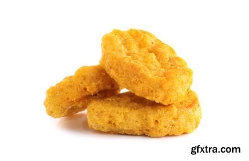 Fried Chicken Nuggets Isolated - 10xJPGs