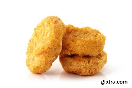 Fried Chicken Nuggets Isolated - 10xJPGs