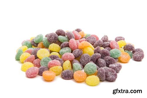 Fruit Jelly Candies Isolated - 10xJPGs