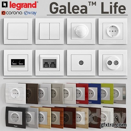 LEGRAND Galea Life 3d Model