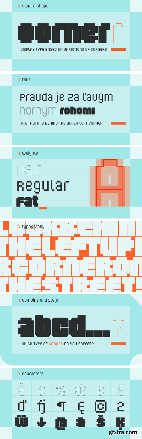 Corner A Font Family