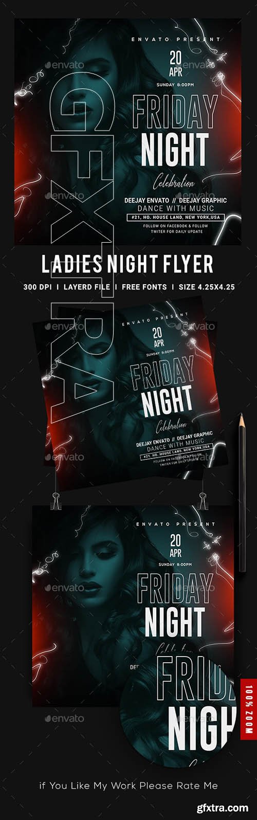 GraphicRiver - Ladies Night Club Flyer 23832616