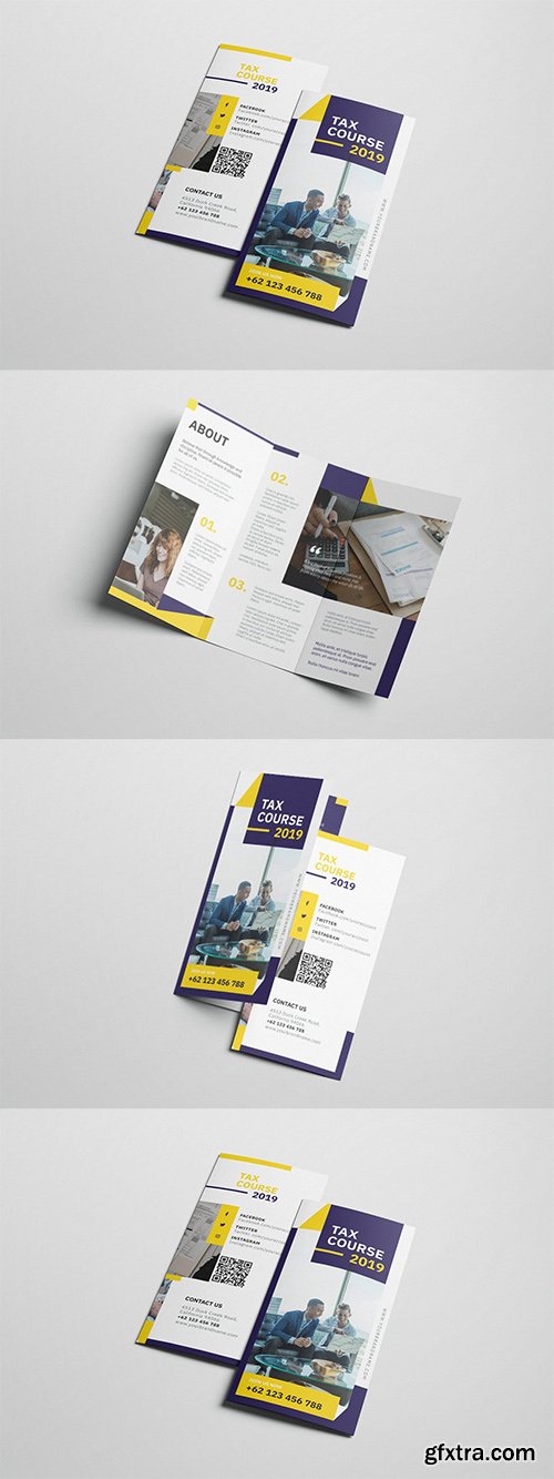 Tax Course AI and PSD Trifold Brochure