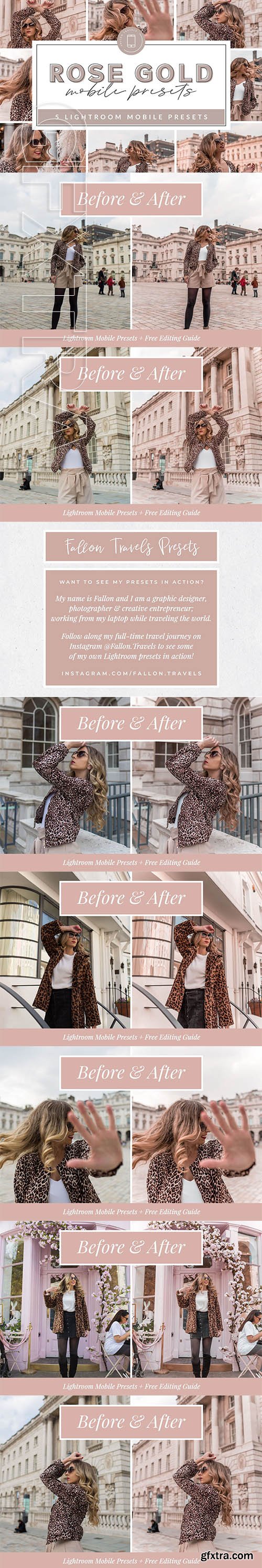 CreativeMarket - Rose Gold Mobile Presets 3658760