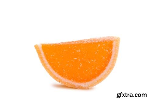 Jelly Fruit Slices Isolated - 15xJPGs