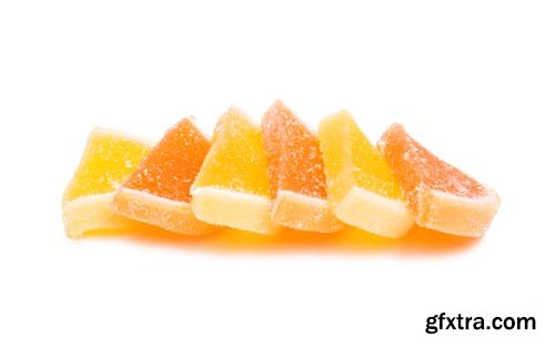 Jelly Fruit Slices Isolated - 15xJPGs